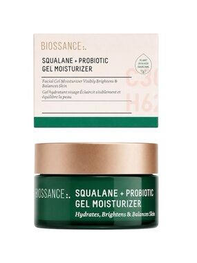 BIOSSANCE SQUALANE AND PROBIOTIC GEL MOISTURIZER TRAVEL SIZE 15ML - BNIB